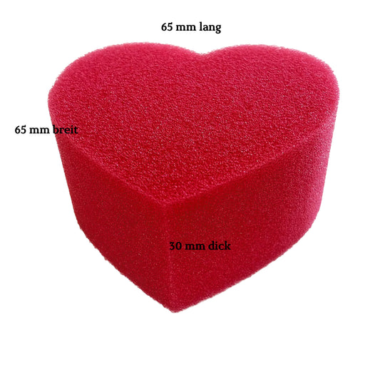 Bodypainting make-up sponge heart